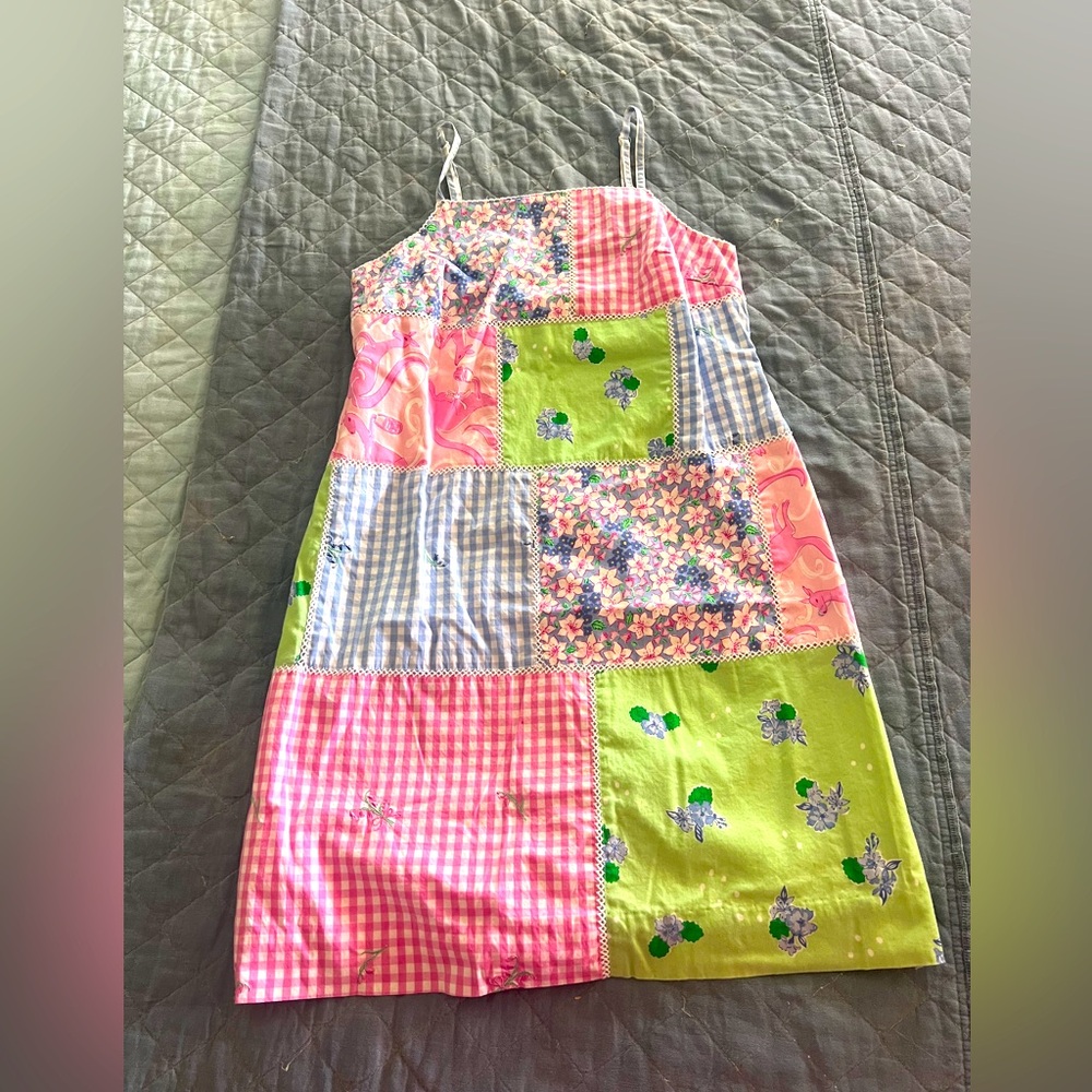 Vintage Lilly Pulitzer crochet patchwork sundress!!!